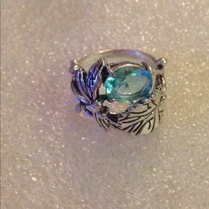 Dragonfly blue Quartz ring